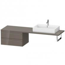 Duravit XL545908989 - Duravit X-Large Vanity Unit for Console  Flannel Gray High Gloss
