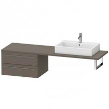 Duravit XL545909090 - Duravit X-Large Vanity Unit for Console  Flannel Gray Satin Matte