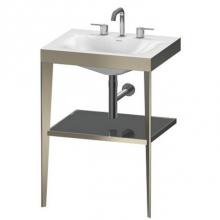 Duravit XV4714TB189 - Duravit XViu C-Bonded Set With Metal Console  Flannel Gray High Gloss