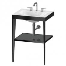 Duravit XV4714TB289 - Duravit XViu C-Bonded Set With Metal Console  Flannel Gray High Gloss