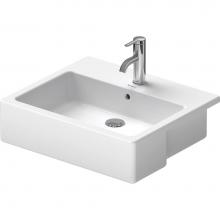 Duravit 03145500301 - Vero Semi-Recessed Sink White with WonderGliss