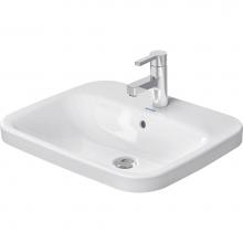 Duravit 03745600001 - DuraStyle Undermount Sink White with WonderGliss