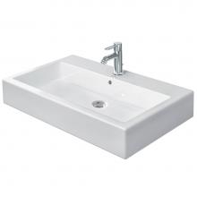 Duravit 0454800000 - Duravit Vero 31 1/2'' Rectangular Wall Mounted Sink in White with Single Faucet Hole and