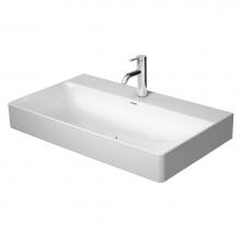 Duravit 2353800041 - Duravit DuraSquare 31 1/2'' Rectangular Wall Mounted Sink in White with Single Faucet Ho