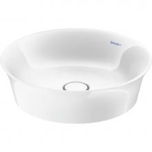 Duravit 2362430079 - Duravit White Tulip 16 7/8'' Round Vessel Sink in White