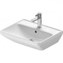 Duravit 2366550000 - Duravit D-Neo 21 5/8'' Rectangular Wall Mounted Sink in White with Single Faucet Hole an