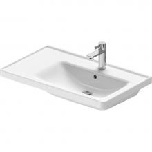 Duravit 2370800000 - Duravit D-Neo 30 1/2'' Rectangular Wall Mounted Sink in White with Single Faucet Hole an