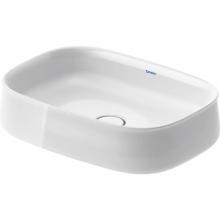 Duravit 2373550079 - Duravit Zencha 21 5/8'' Rectangular Vessel Sink in White