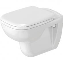 Duravit 25350920922 - D-Code Wall-Mounted Toilet White with HygieneGlaze