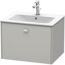 Duravit BR400100707 - Brioso One Drawer Wall-Mount Vanity Unit Concrete Gray