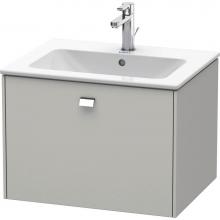 Duravit BR400101007 - Brioso One Drawer Wall-Mount Vanity Unit Concrete Gray