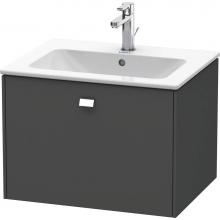 Duravit BR400101049 - Brioso One Drawer Wall-Mount Vanity Unit Graphite