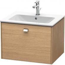 Duravit BR400101052 - Duravit Brioso One Drawer Wall-Mount Vanity Unit European Oak