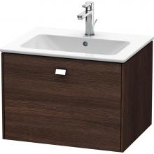 Duravit BR400101053 - Duravit Brioso One Drawer Wall-Mount Vanity Unit Chestnut Dark