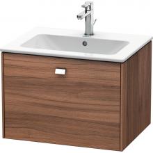 Duravit BR400101079 - Brioso One Drawer Wall-Mount Vanity Unit Walnut