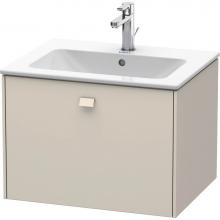 Duravit BR400109191 - Brioso One Drawer Wall-Mount Vanity Unit Taupe