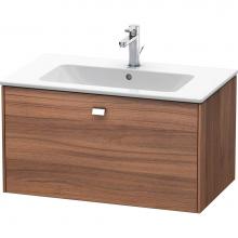 Duravit BR400201079 - Brioso One Drawer Wall-Mount Vanity Unit Walnut