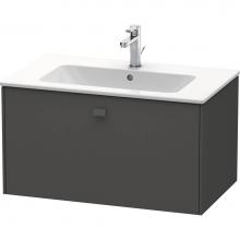 Duravit BR400204949 - Brioso One Drawer Wall-Mount Vanity Unit Graphite