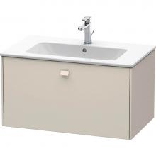 Duravit BR400209191 - Brioso One Drawer Wall-Mount Vanity Unit Taupe