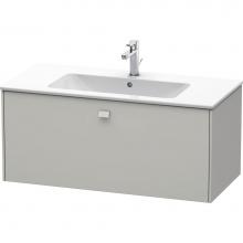 Duravit BR400300707 - Brioso One Drawer Wall-Mount Vanity Unit Concrete Gray