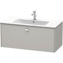 Duravit BR400301007 - Brioso One Drawer Wall-Mount Vanity Unit Concrete Gray