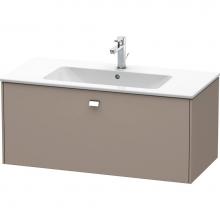 Duravit BR400301043 - Duravit Brioso One Drawer Wall-Mount Vanity Unit Basalt