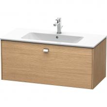 Duravit BR400301052 - Duravit Brioso One Drawer Wall-Mount Vanity Unit European Oak