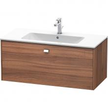 Duravit BR400301079 - Brioso One Drawer Wall-Mount Vanity Unit Walnut