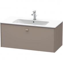 Duravit BR400304343 - Brioso One Drawer Wall-Mount Vanity Unit Basalt