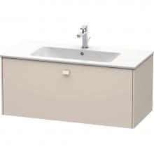 Duravit BR400309191 - Brioso One Drawer Wall-Mount Vanity Unit Taupe