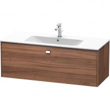 Duravit BR400401079 - Brioso One Drawer Wall-Mount Vanity Unit Walnut