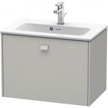 Duravit BR401000707 - Brioso One Drawer Wall-Mount Vanity Unit Concrete Gray