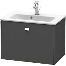 Duravit BR401001049 - Brioso One Drawer Wall-Mount Vanity Unit Graphite