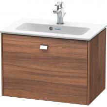 Duravit BR401001079 - Brioso One Drawer Wall-Mount Vanity Unit Walnut