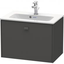 Duravit BR401004949 - Brioso One Drawer Wall-Mount Vanity Unit Graphite