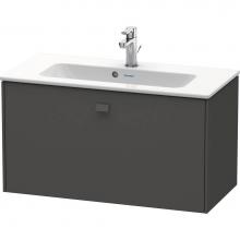 Duravit BR401104949 - Brioso One Drawer Wall-Mount Vanity Unit Graphite