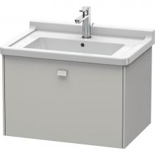 Duravit BR404100707 - Duravit Brioso One Drawer Wall-Mount Vanity Unit Concrete Gray