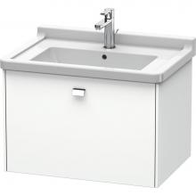 Duravit BR404101018 - Duravit Brioso One Drawer Wall-Mount Vanity Unit White