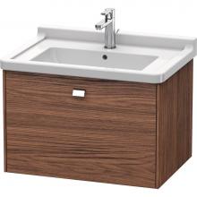 Duravit BR404101021 - Duravit Brioso One Drawer Wall-Mount Vanity Unit Walnut Dark