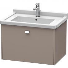 Duravit BR404101043 - Duravit Brioso One Drawer Wall-Mount Vanity Unit Basalt