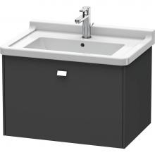 Duravit BR404101049 - Duravit Brioso One Drawer Wall-Mount Vanity Unit Graphite