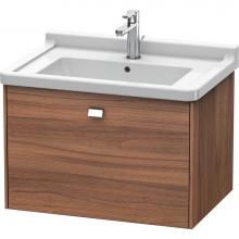 Duravit BR404101079 - Duravit Brioso One Drawer Wall-Mount Vanity Unit Walnut