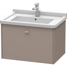 Duravit BR404104343 - Duravit Brioso One Drawer Wall-Mount Vanity Unit Basalt