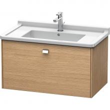 Duravit BR404201052 - Duravit Brioso One Drawer Wall-Mount Vanity Unit European Oak