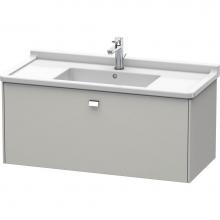 Duravit BR404301007 - Duravit Brioso One Drawer Wall-Mount Vanity Unit Concrete Gray