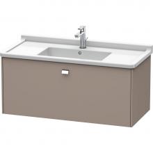 Duravit BR404301043 - Duravit Brioso One Drawer Wall-Mount Vanity Unit Basalt