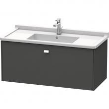 Duravit BR404301049 - Duravit Brioso One Drawer Wall-Mount Vanity Unit Graphite