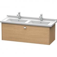 Duravit BR404401052 - Duravit Brioso One Drawer Wall-Mount Vanity Unit European Oak