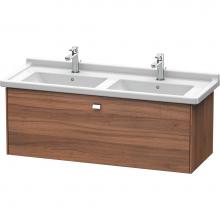 Duravit BR404401079 - Duravit Brioso One Drawer Wall-Mount Vanity Unit Walnut