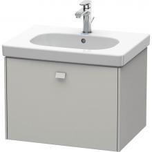 Duravit BR404500707 - Duravit Brioso One Drawer Wall-Mount Vanity Unit Concrete Gray